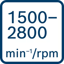  Обороти на празен ход 1500 -2800 min-1/rpm