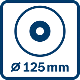 Diamètre du disque 125 mm 