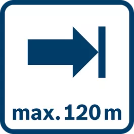 Hatótávolsága maximum 120 m 