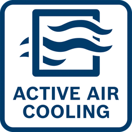 Ricarica più rapida grazie al sistema Active Air Cooling
