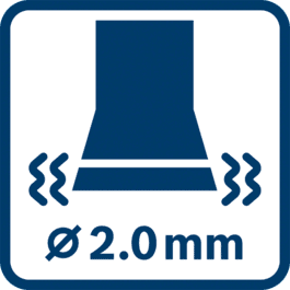 Значение вибрации ah ∅ 2,0 мм 