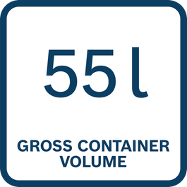  55 l Container Volume (brutto)