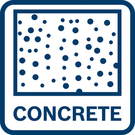 Passend voor boren in beton 