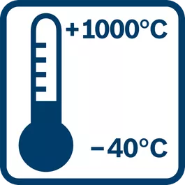 IR ölçme aralığı -40 °C ile +1000 °C arasında