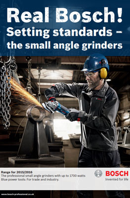 The professional small angle grinders with up to 1700 watts
