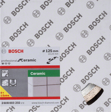 قرص القطع السيراميكي من Bosch 125 ملم.
