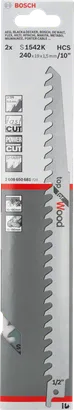 شفرة المنشار الترددي Bosch S 1542 K مقاس 10 بوصات.