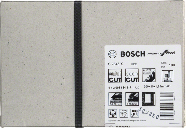 شفرات المنشار الترددي Bosch S 2345 X مقاس 8 بوصات.