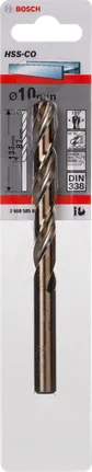 مثقاب معدني من Bosch HSS-Co مقاس 10 مم و3/8 بوصة DIN 338.