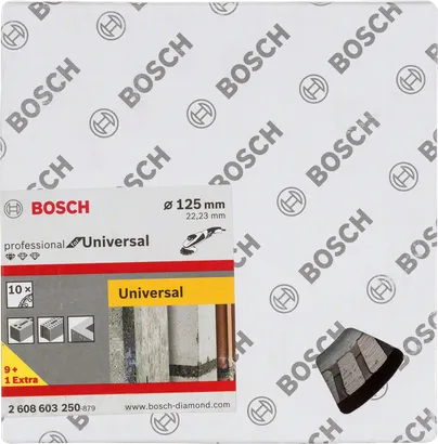 قرص قطع الماس توربو العالمي من Bosch مقاس 125 مم.