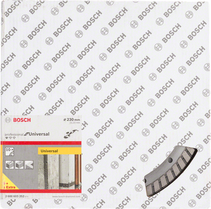 قرص القطع الماسي Bosch Universal Turbo مقاس 230 مم.
