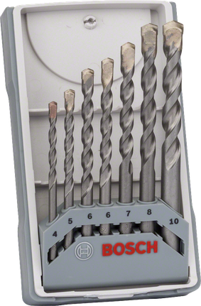 مجموعة رؤوس حفر الخرسانة Bosch CYL-3 المكونة من 7 قطع في علبة.