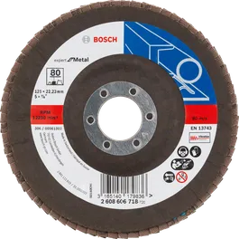 قرص الصنفرة Bosch X551 Expert للمعادن، مقاس 125 مم، 80.