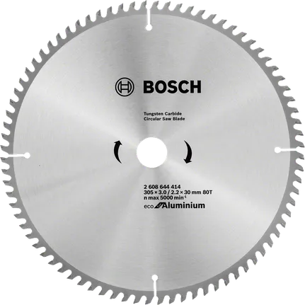شفرة المنشار الدائرية Bosch Eco للألمنيوم، 80 سنًا TCG.