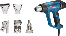 مسدس الحرارة Bosch GHG 20-63 مع خمسة ملحقات فوهة.