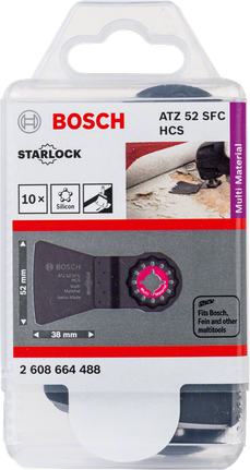 مجموعة شفرات الأدوات المتعددة Bosch ATZ 52 SFC HCS المكونة من 10 قطع.