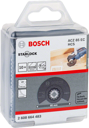 مجموعة Bosch ستارلوك ACZ 85 EC مقاس 85 مم، 10 قطع.