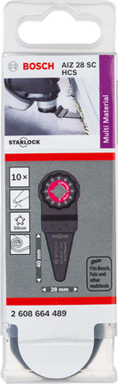 مجموعة شفرات القطع Bosch RB 10PCS AIZ 28 SC HCS.