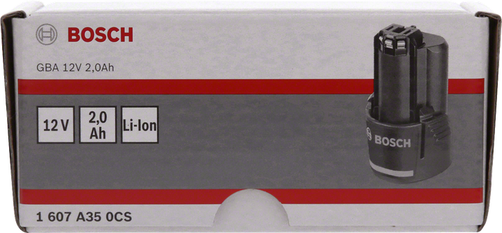 مجموعة بطاريات Bosch GBA12V 2.0Ah 12V Li-Ion.