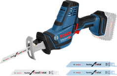منشار ترددي لاسلكي Bosch GSA 18V-LI C للخشب والمعادن.