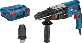 مطرقة دوارة Bosch GBH 2-28 F مع حقيبة ومقبض إضافي.