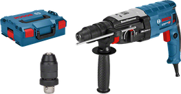 مطرقة دوارة Bosch GBH 2-28 F مع حقيبة ومقبض إضافي.