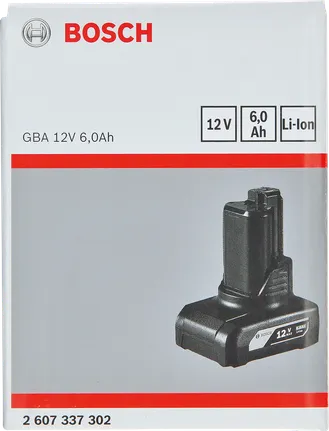 مجموعة بطاريات Bosch 12 فولت 6.0 أمبير/ساعة ليثيوم أيون.