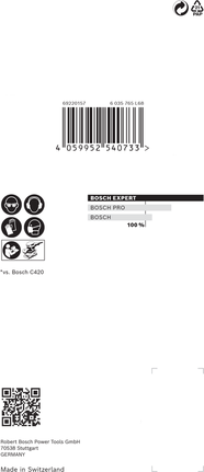 شبكة صنفرة Bosch EXPERT M480 مقاس 80×133 مم.