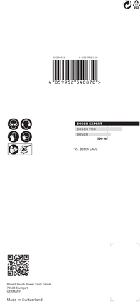 شبكة صنفرة Bosch EXPERT M480 مقاس 93 × 186 مم G 240 عبوة من 10 قطع.