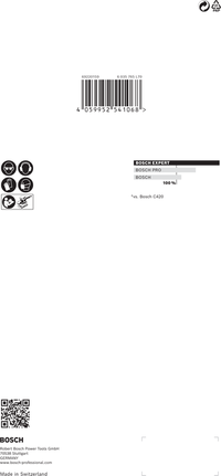 شبكة الصنفرة Bosch EXPERT M480 مقاس 115 × 230 ملم.