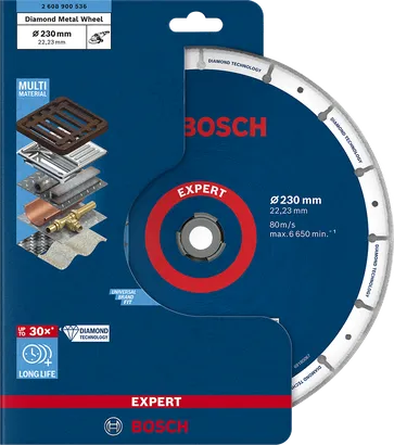 عجلة معدنية ماسية من Bosch مقاس 230 ملم.