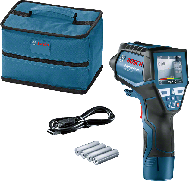 جهاز الكشف الحراري Bosch GIS 1000 C مع العلبة والملحقات.