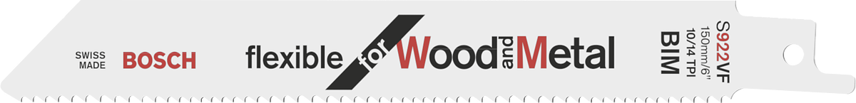 شفرة المنشار Bosch S922VF لقطع الخشب والمعادن.