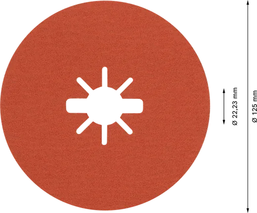 قرص ألياف Bosch EXPERT R782 X-LOCK بحبيبات 125 مم 80.