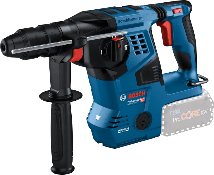مثقاب مطرقة دوارة لاسلكي من Bosch GBH 18V-28 CF.
