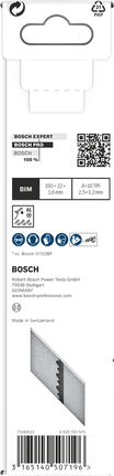 شفرة هدم معدنية سميكة من Bosch PRO S930CF، 5 قطع، 150×22×1.6 مم.