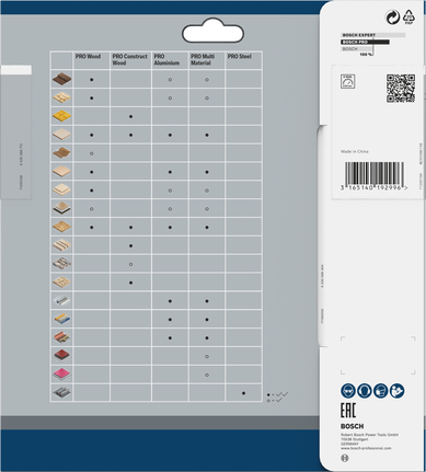 شفرة المنشار الدائرية Bosch PRO متعددة المواد 190 × 2.4 × 30 ملم.