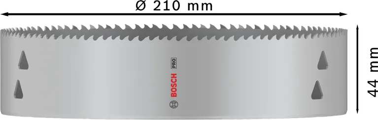 منشار ثقب متعدد المواد Bosch PRO 210 مم بخيوط 44 مم.