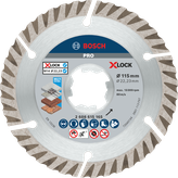 قرص الماس متعدد المواد من Bosch PRO X-Lock مقاس 115 مم.