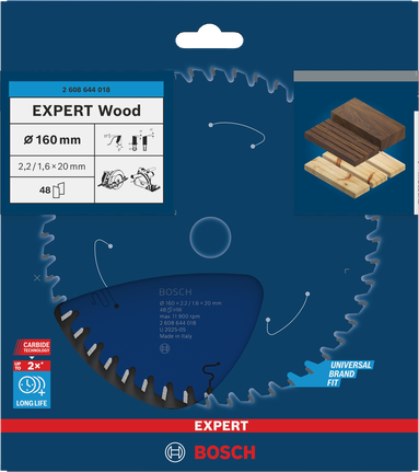 شفرة المنشار Bosch Expert Wood مقاس 160 مم T48.