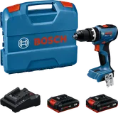 مجموعة مثقاب لاسلكي Bosch GSB 18V-65 مع بطاريات.