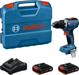 طقم مثقاب لاسلكي Bosch GSR 18V-65 مع بطاريات.
