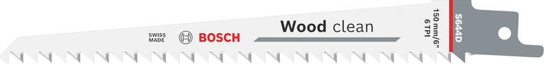 شفرة منشار Bosch S644D لتنظيف الخشب لقطع الخشب بسرعة.