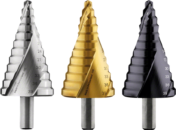 Bosch step drill bit 12-step for precise hole sizing.