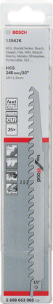 Bosch S 1542 K reciprocating saw blade 10″.