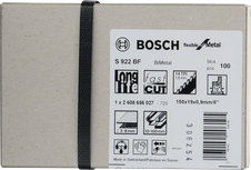 Bosch S 922 BF BiMetal saw blades for metal cutting.
