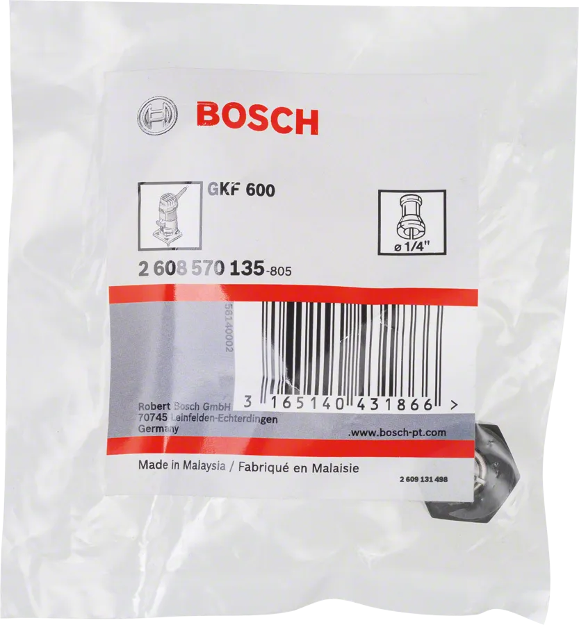 Bosch 1/4″ collet GKF 600.