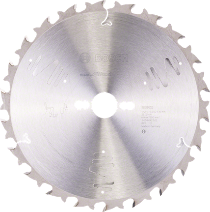 Bosch Expert for Wood circular saw blade, 250mm diameter.