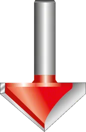 Bosch V-grooving bit for precise angled cuts.