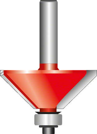 Bosch Expert for Wood chamfer bit, 45 degree angle.